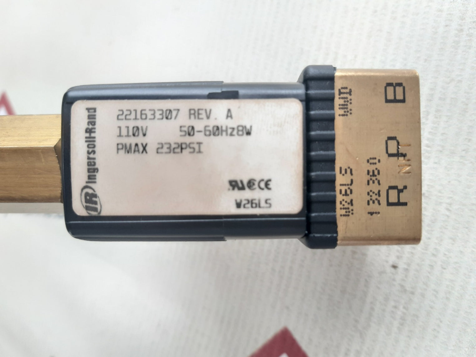 Ingersoll-rand 22163307 solenoid valve rev.A