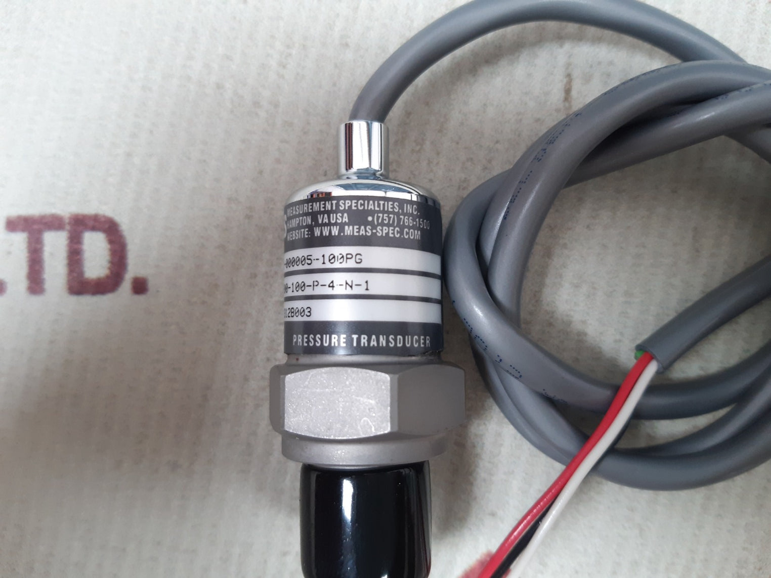 Meas m3041-000005-100pg pressure transducer