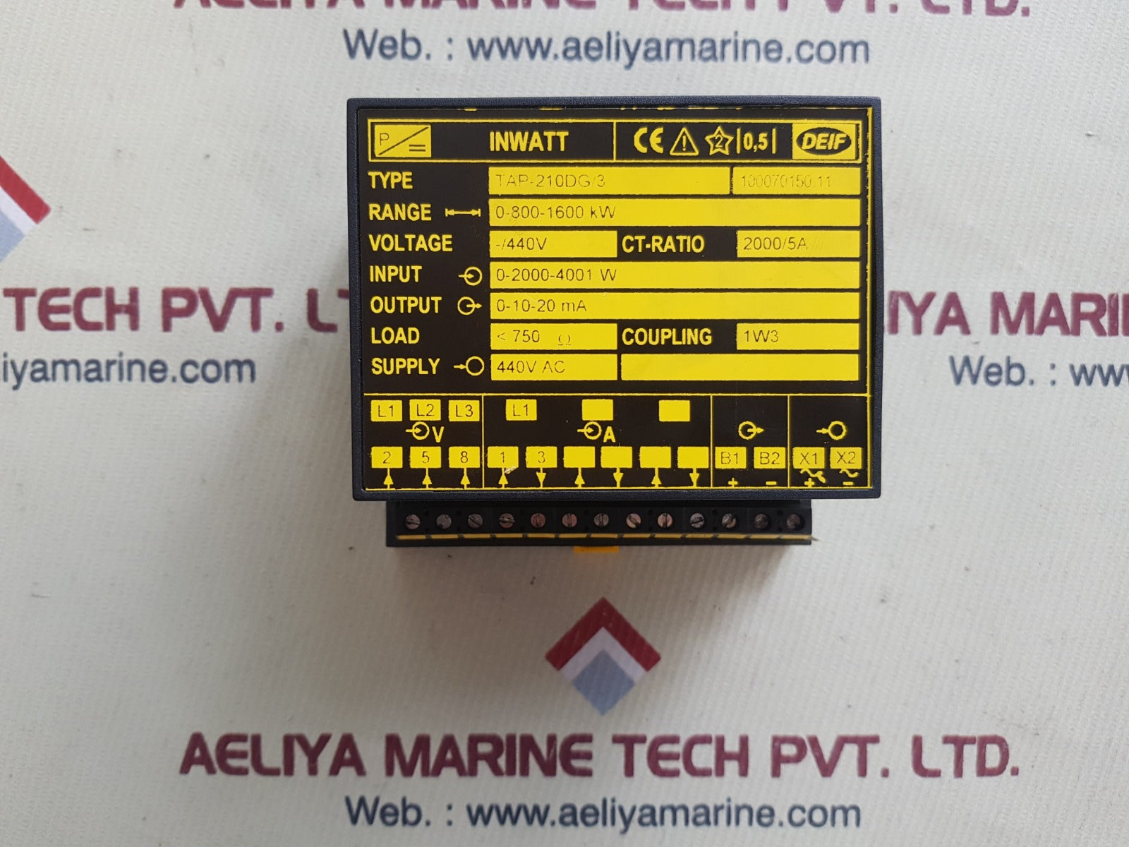 Deif tap-210dg/3 transducer range 0-800-1600 kw