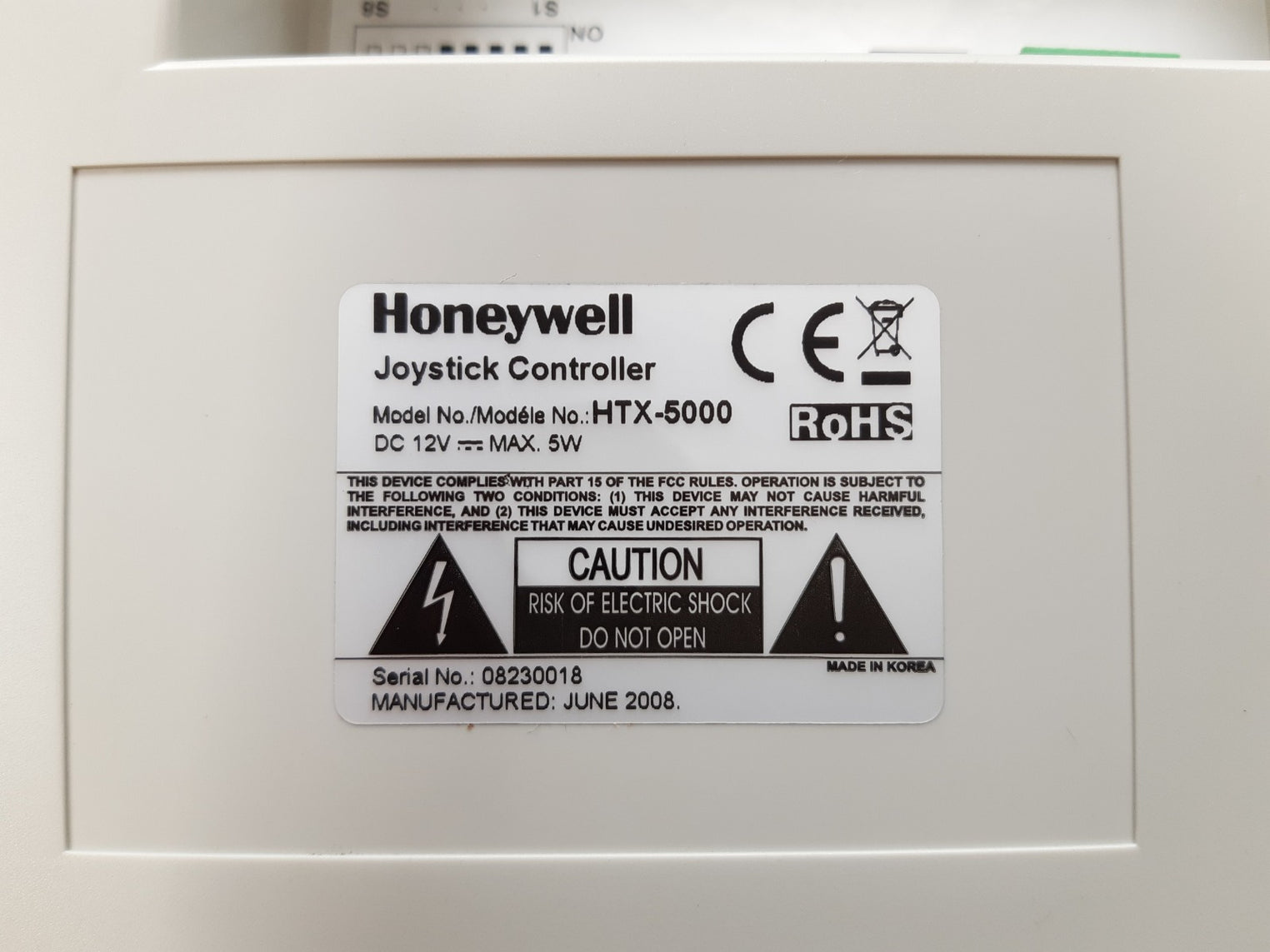 Honeywell htx-5000 joystick system controller
