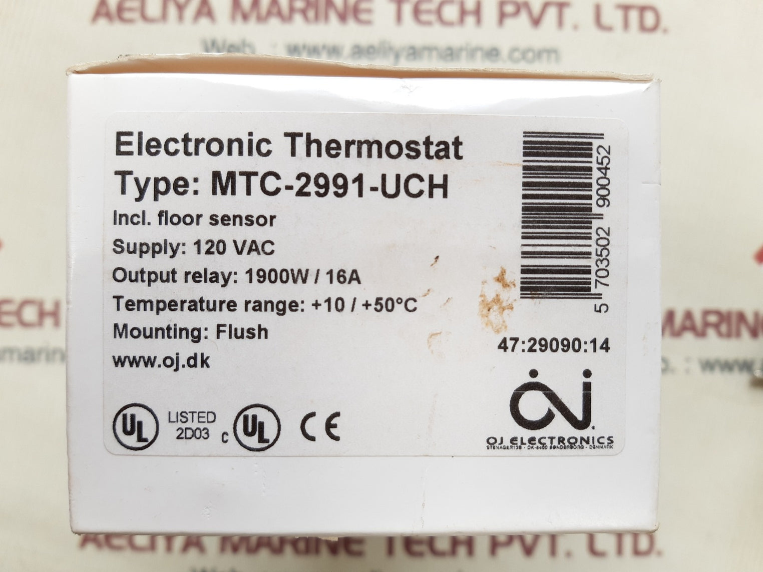 Oj mtc-2991-uch electronic thermostat