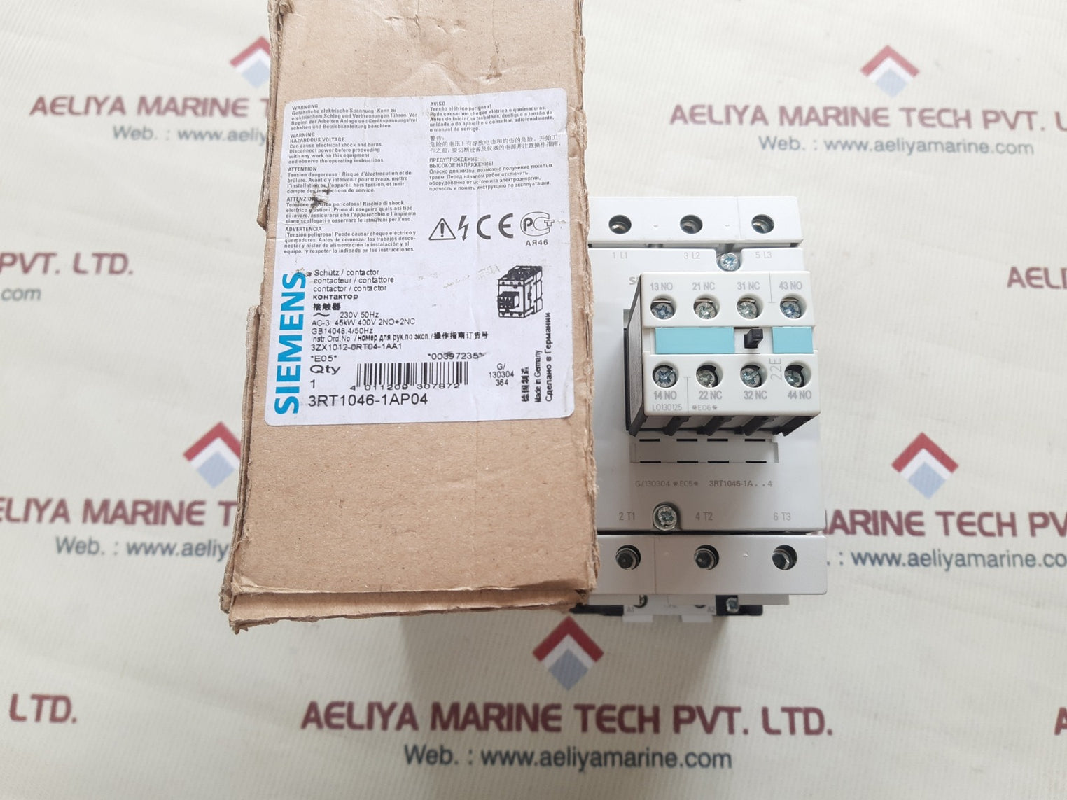Siemens 3rt1046-1ap04 contactor