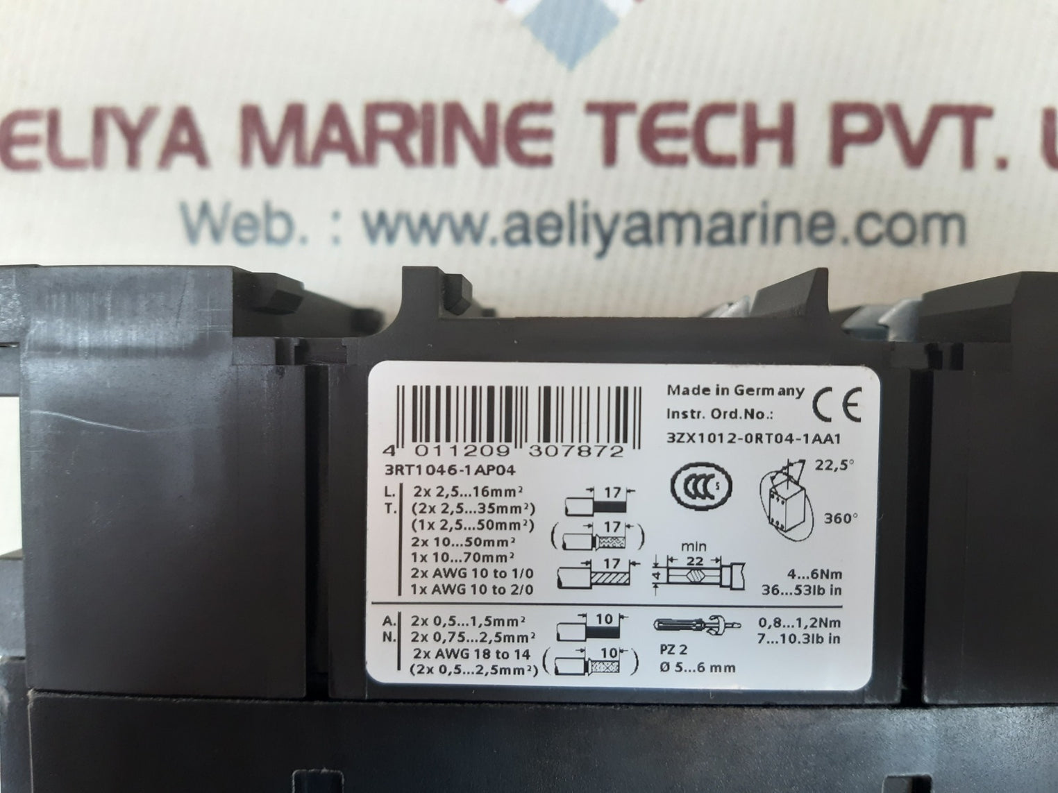 Siemens 3rt1046-1ap04 contactor