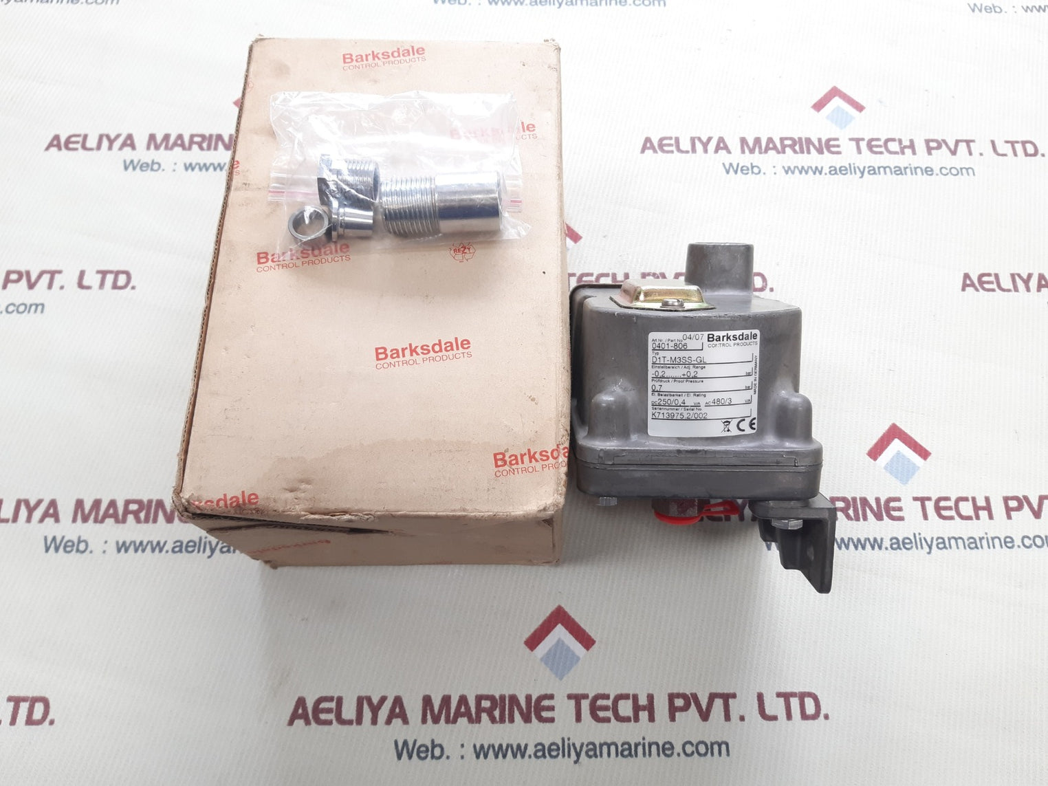 Barksdale d1t-m3ss-gl diffrential pressure switch