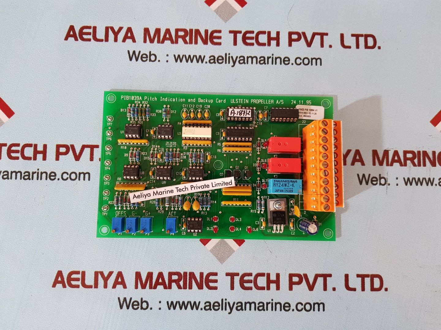 Ulstein propeller pib1039a pitch indication and backup card