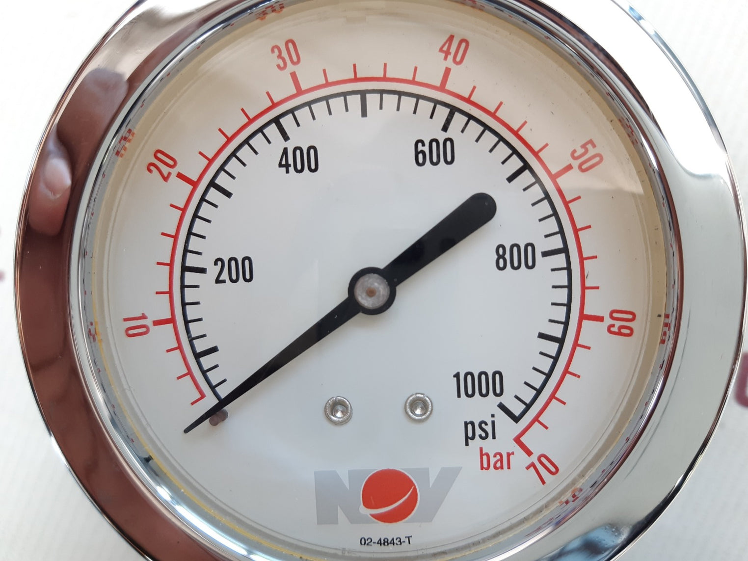 Nov p461000943-07 pressure gauge 0-1000 psi, 0-70bar