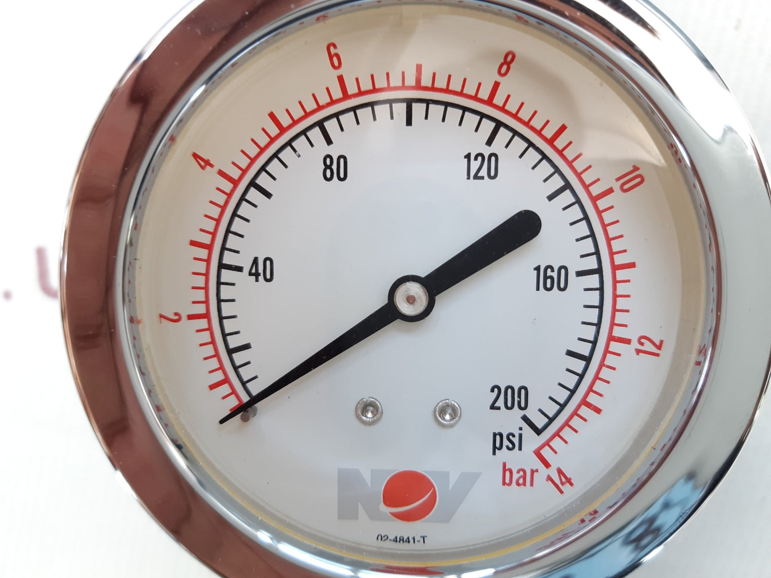Nov p461000943-05 pressure gauge 0-200 psi,0-14 bar