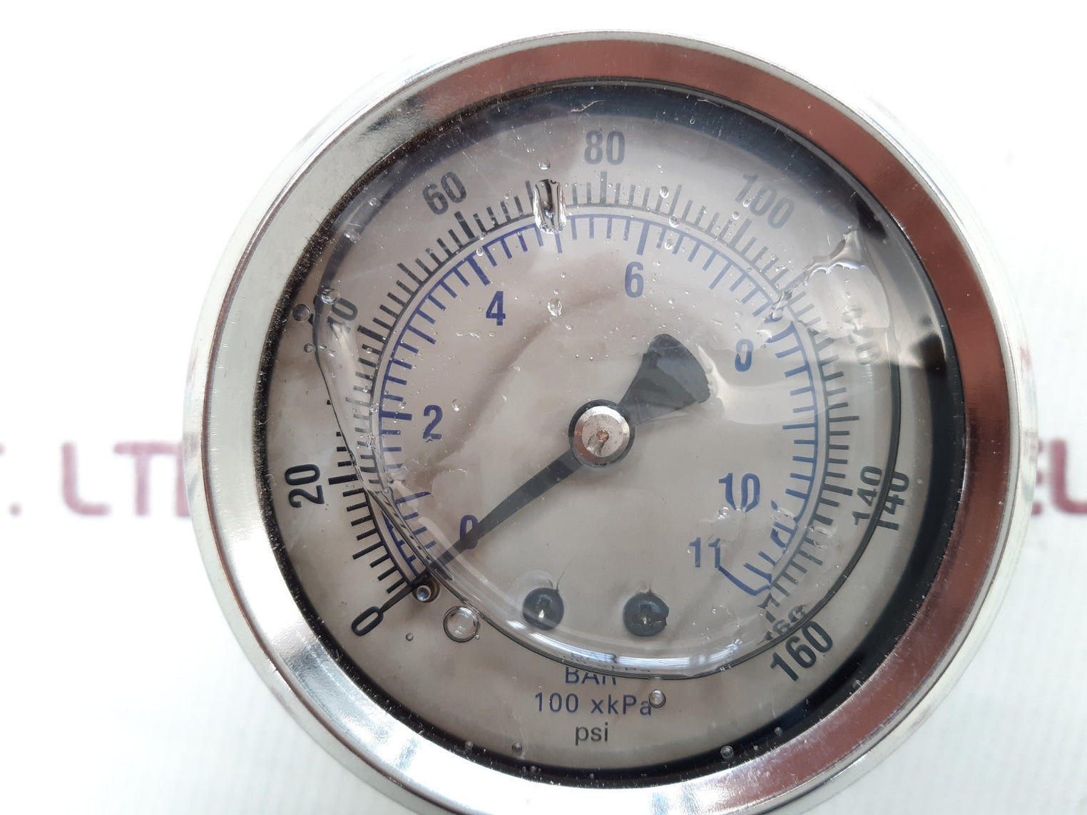 100xkpa pressure gauge 0-160 psi, 0-11 bar