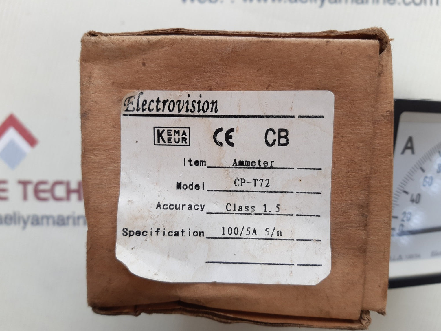 Electrovision cp-t72 ammeter meter