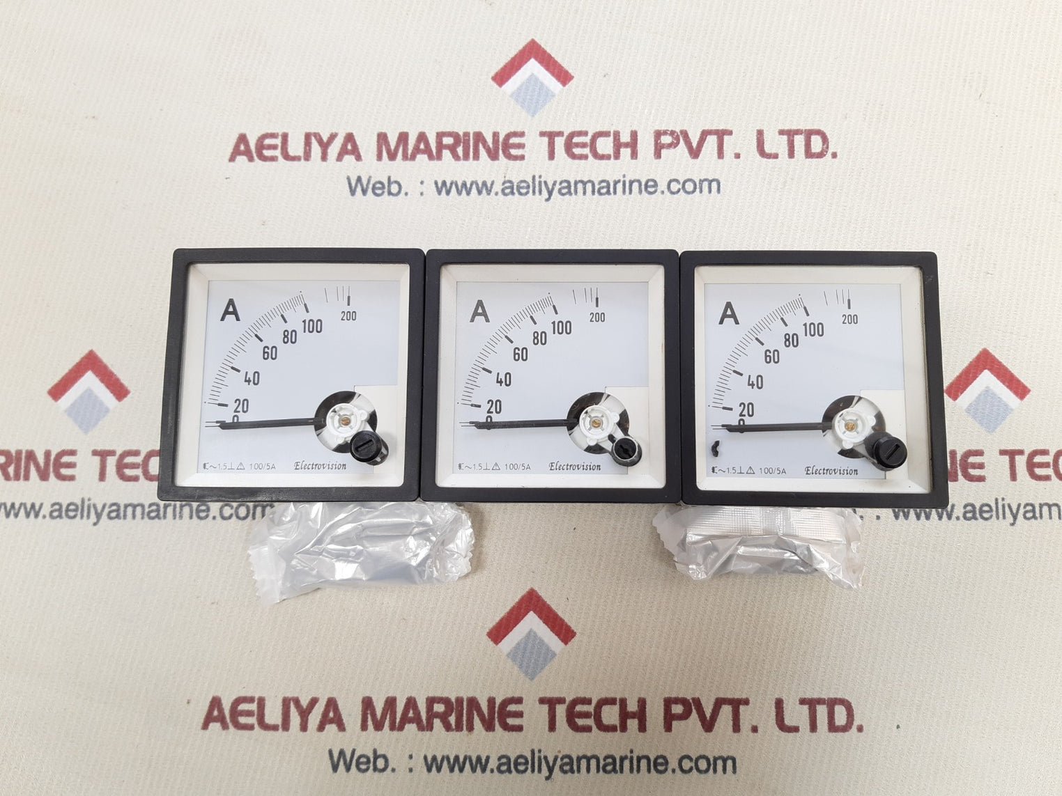 Electrovision cp-t72 ammeter meter 0-100-200 