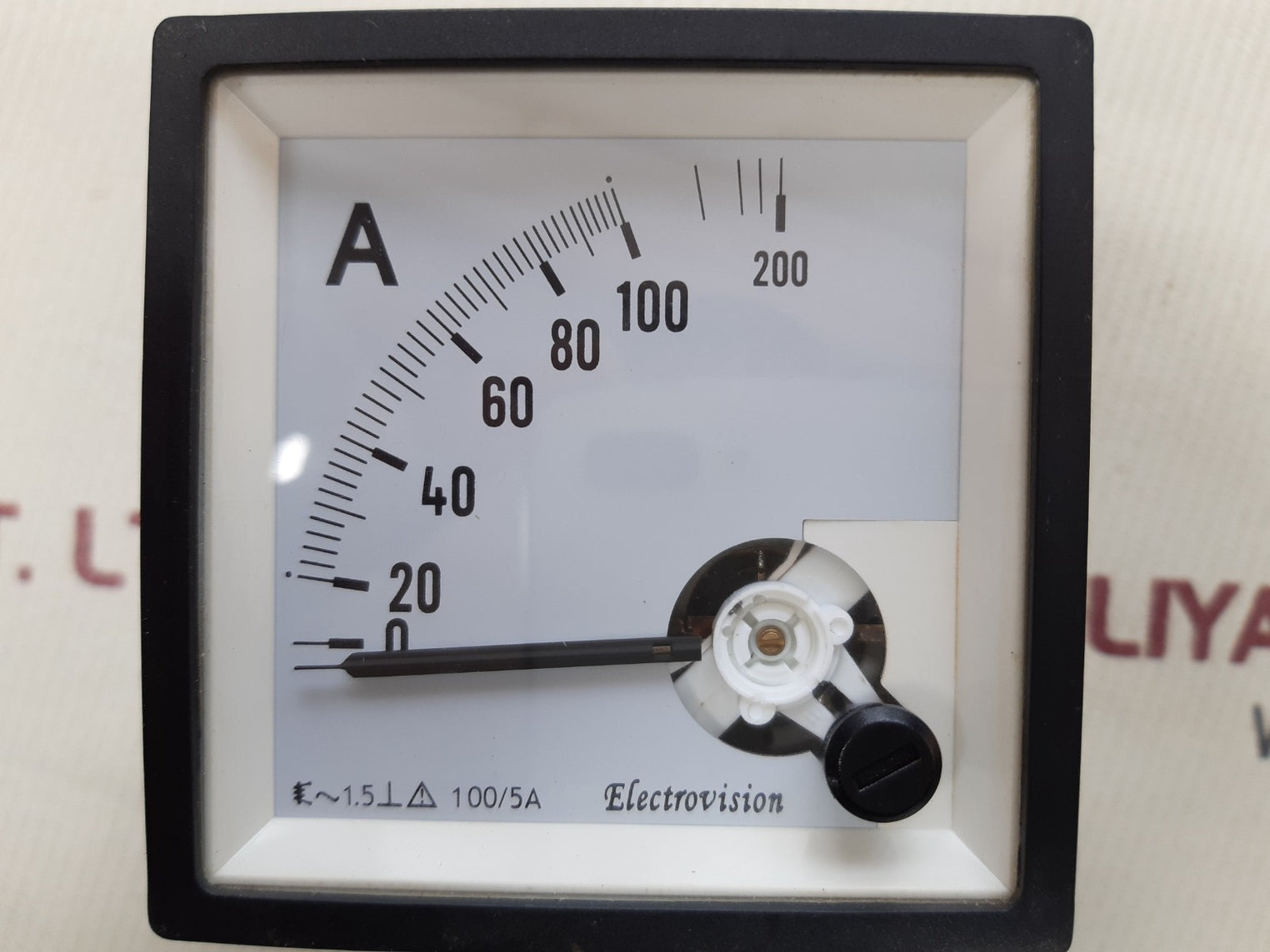 Electrovision cp-t72 ammeter meter 0-100-200 