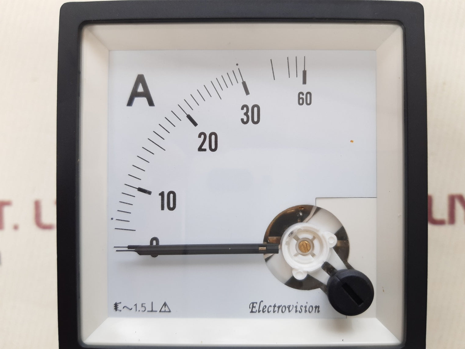 Electrovision ammeter meter 0-60