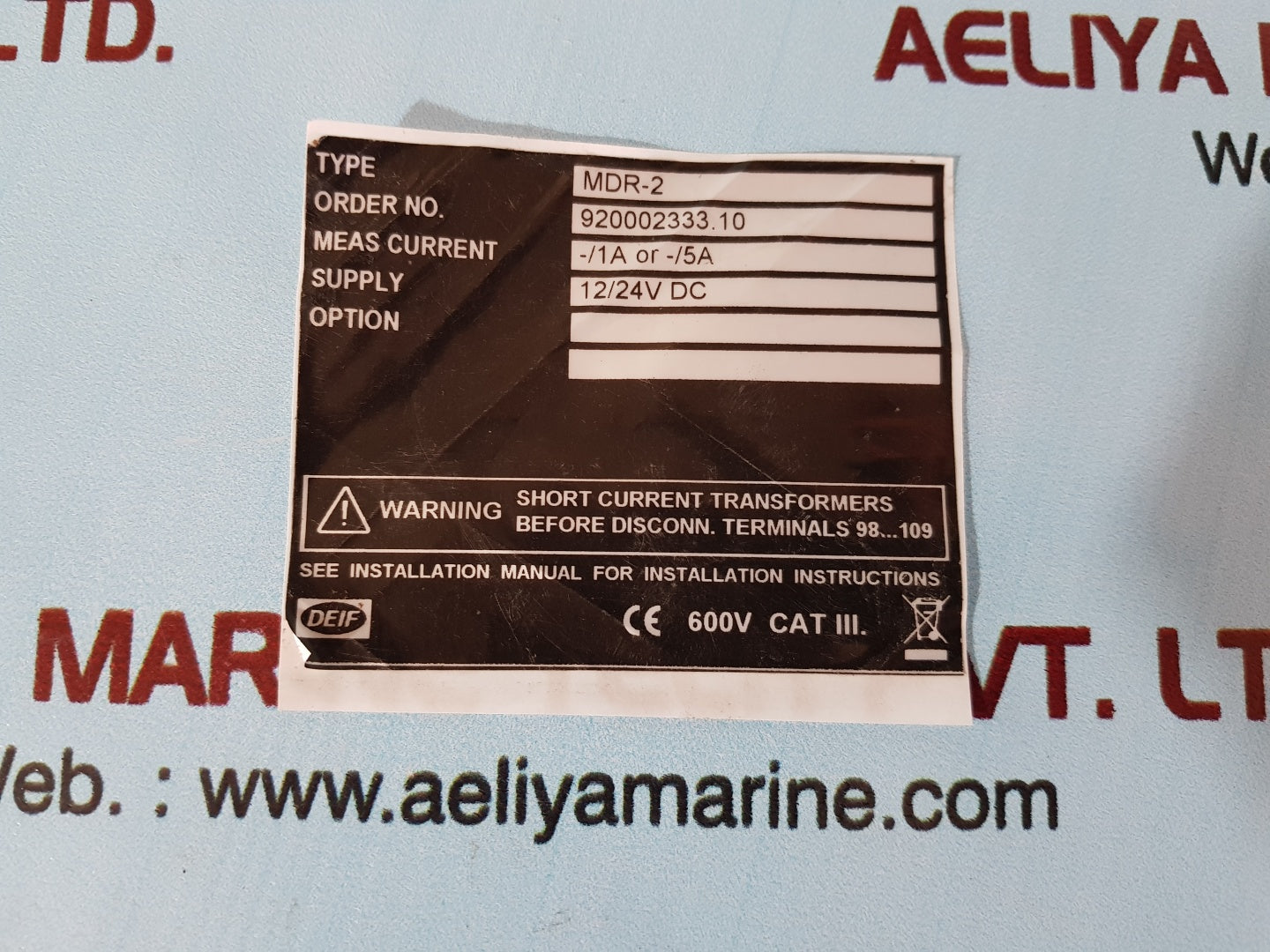 Deif mdr-2 1044500270e pcb card