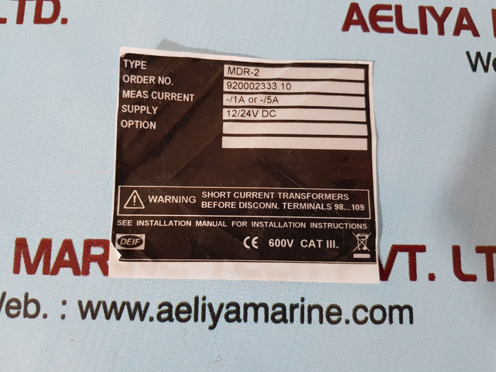 Deif mdr-2 1044500520c pcb card