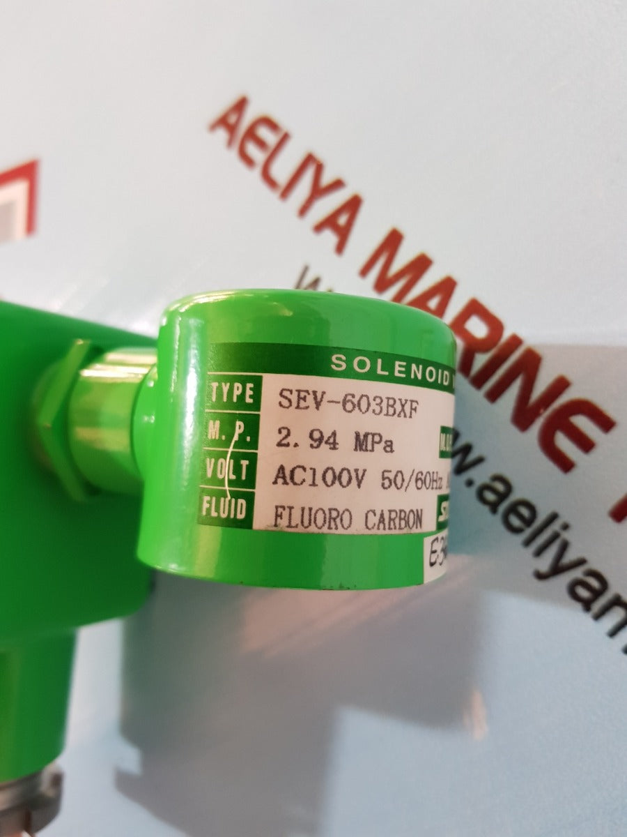 Saginomiya sev-603bxf solenoid valve 2.94 mpa