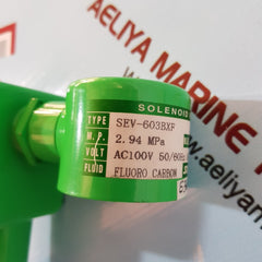 Saginomiya sev-603bxf solenoid valve 2.94 mpa