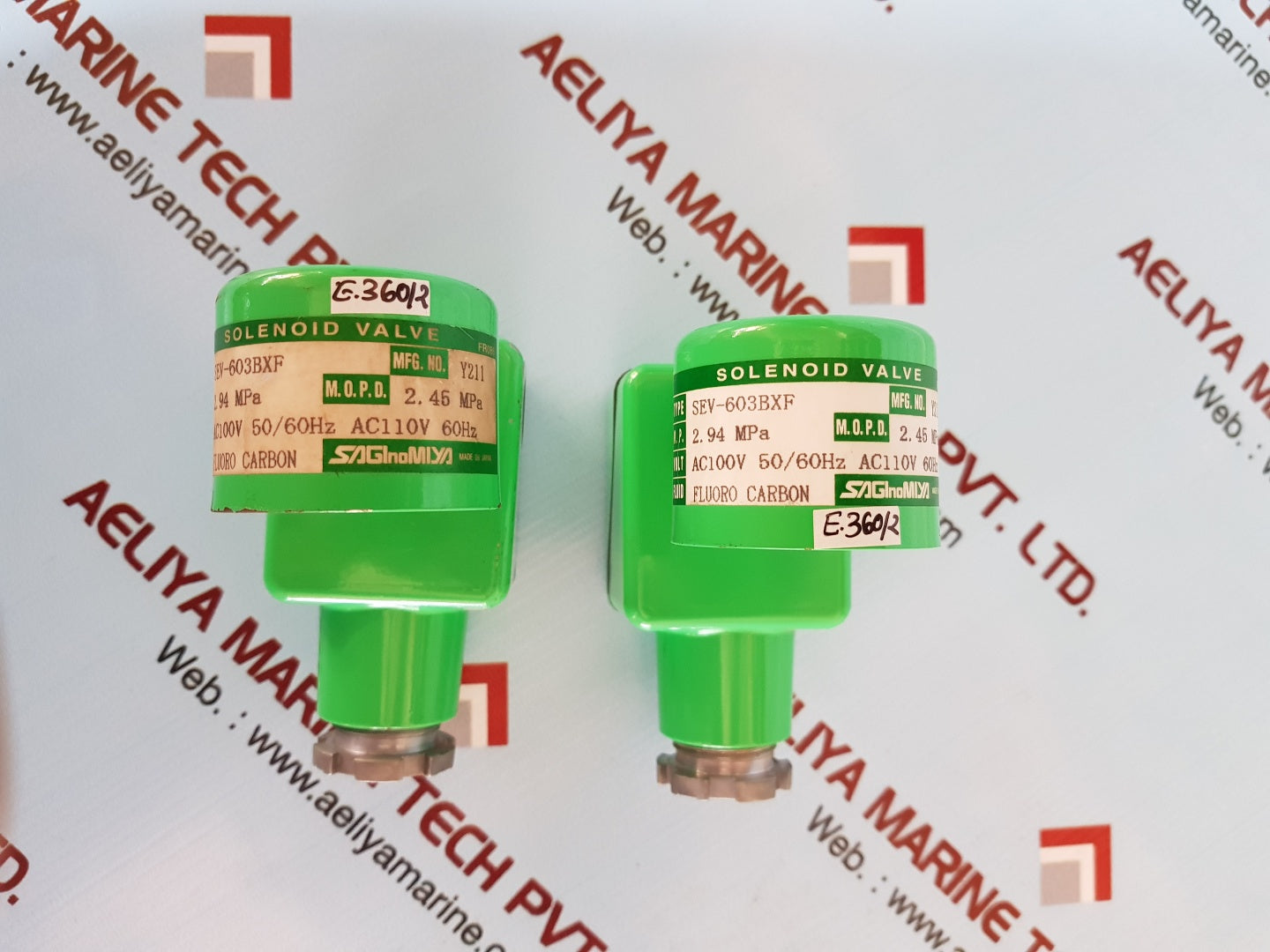 Saginomiya sev-603bxf solenoid valve 2.94 mpa
