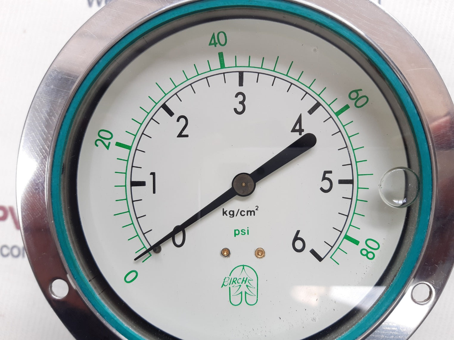 Birch 0-6 kg/cm2,0-80 psi compound gauge