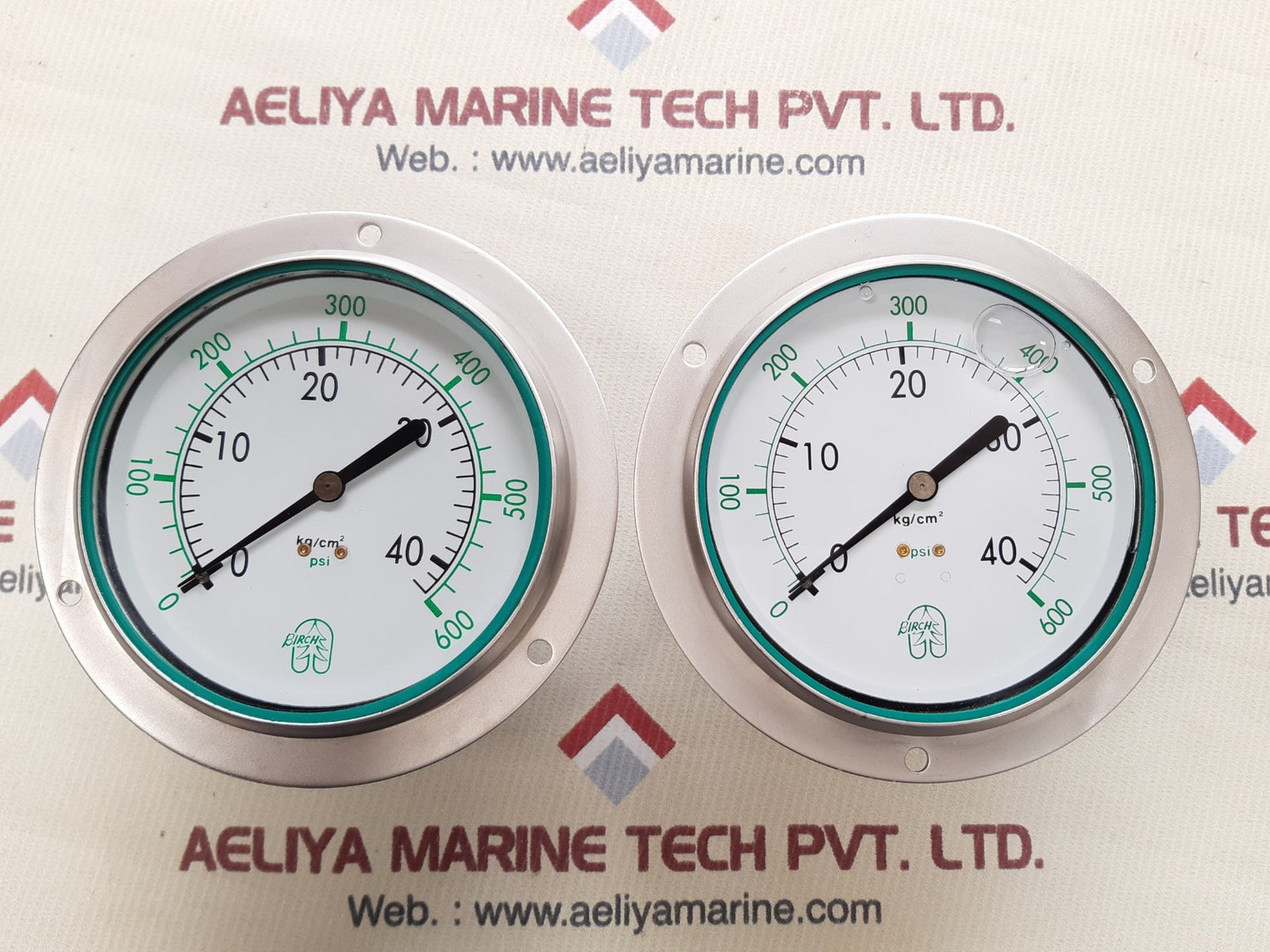 Birch 0-40 kg/cm2,0-600 psi coumpound gauge