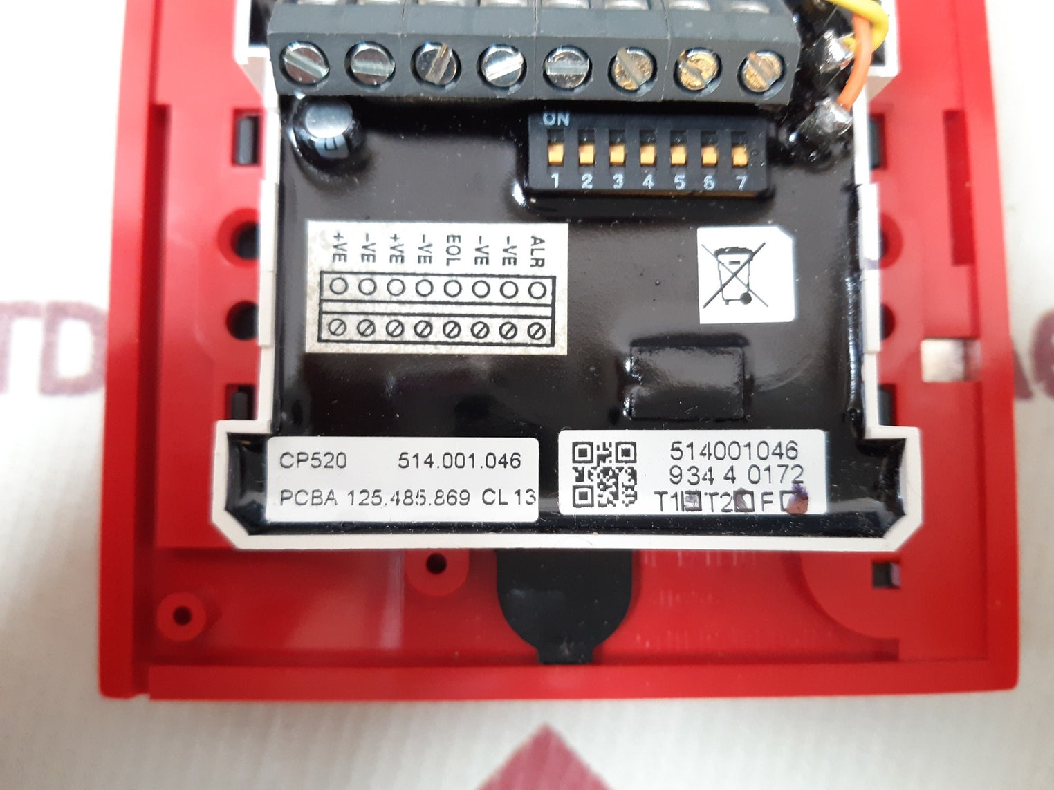 Thorn security/tyco cp520 514.001.046 manual call point