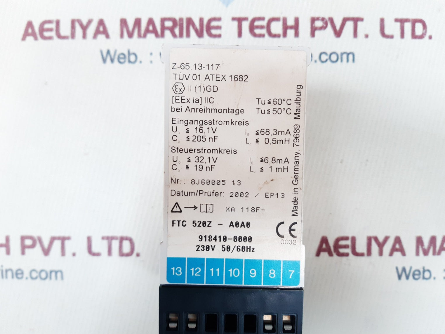 Endress + hauser nivotester ftc 520 z level limit switch