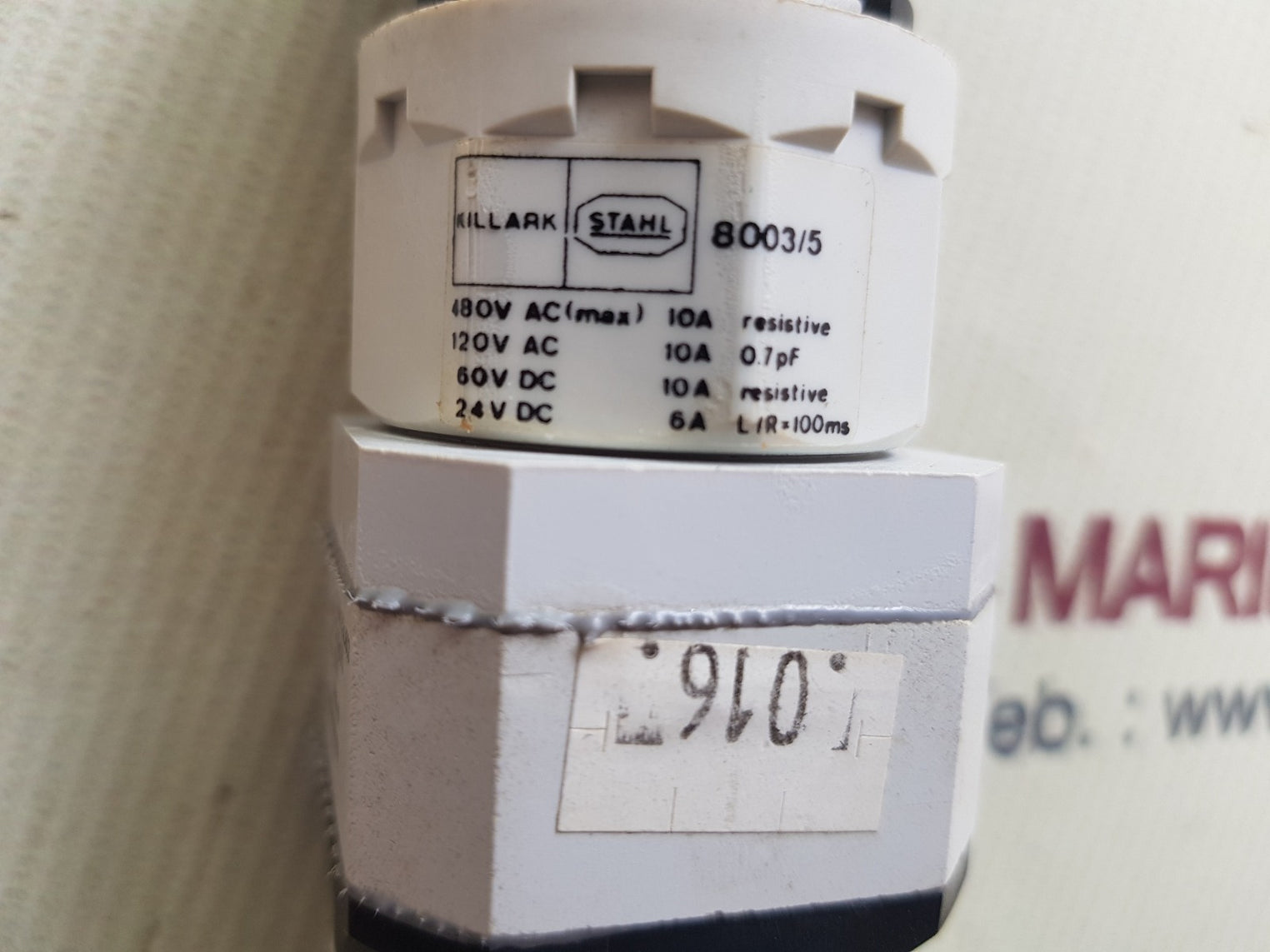 Stahl 8003/5 position selector switch