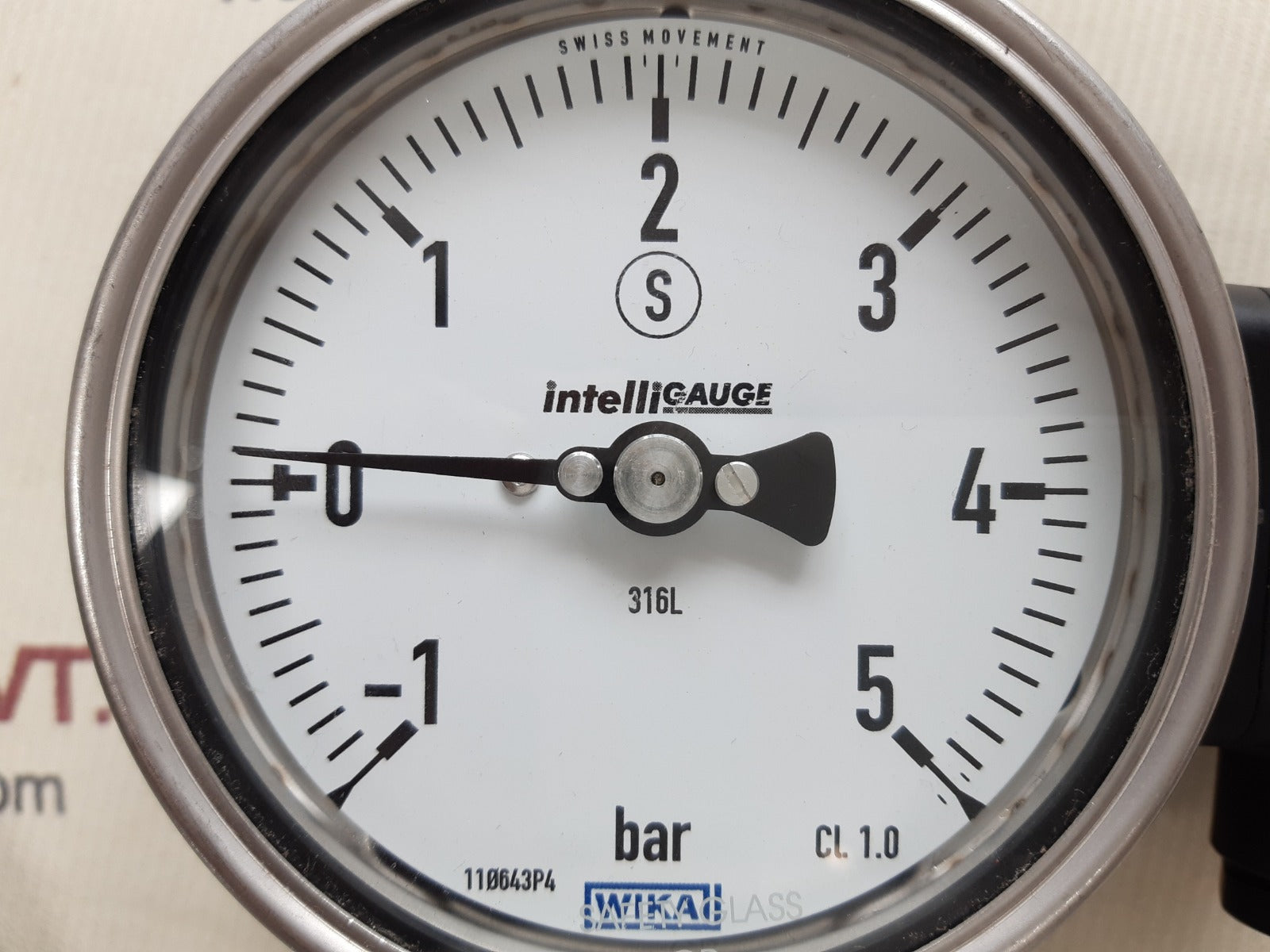 Wika pgt23.100 flange diaphgragm with gauge 990.27