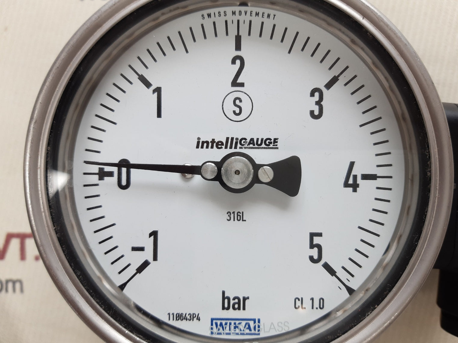 Wika pgt23.100 flange diaphgragm with gauge 990.27