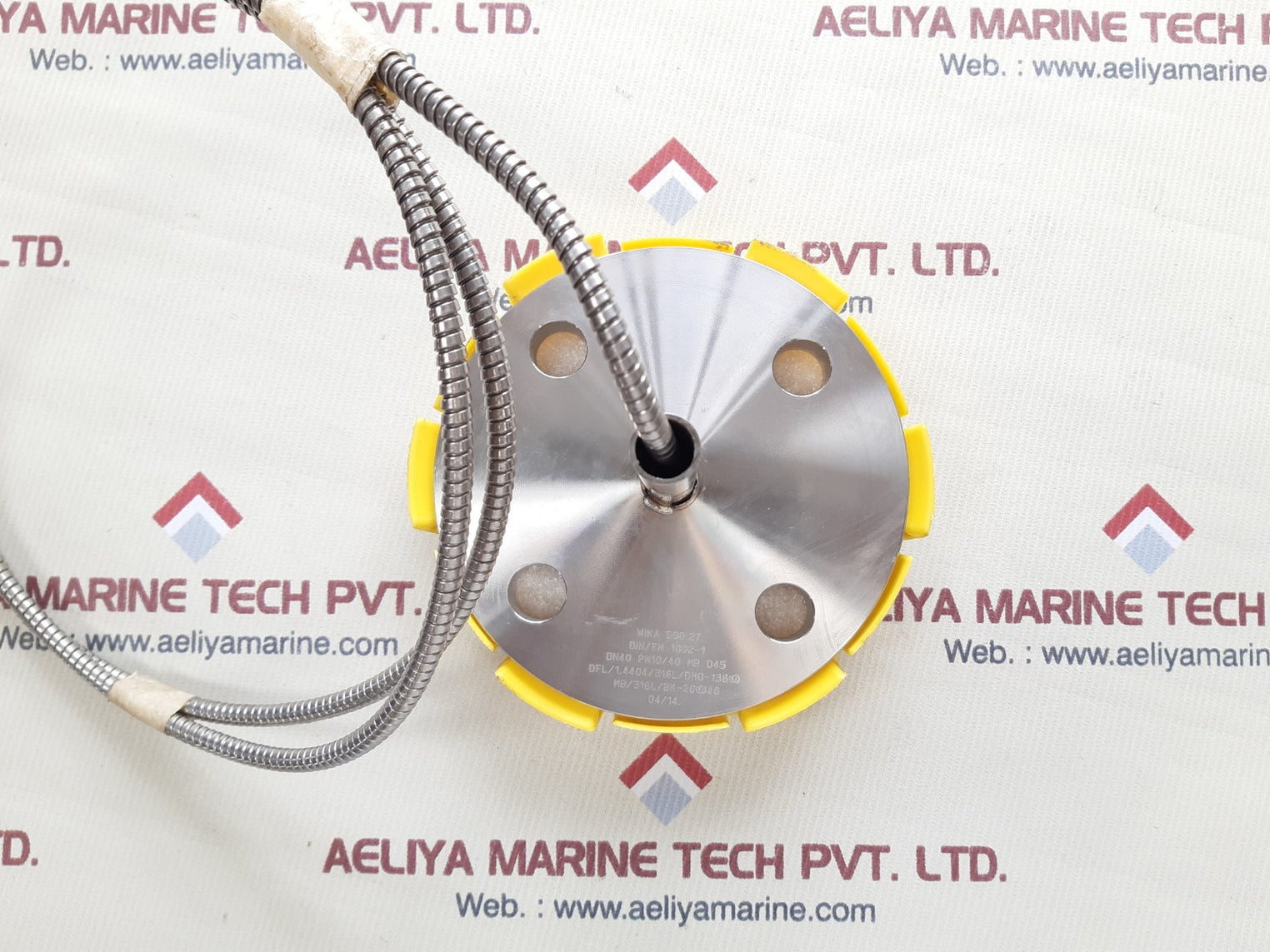 Wika pgt23.100 flange diaphgragm with gauge 990.27