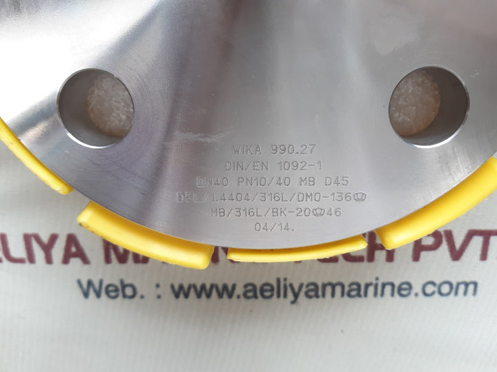 Wika pgt23.100 flange diaphgragm with gauge 990.27