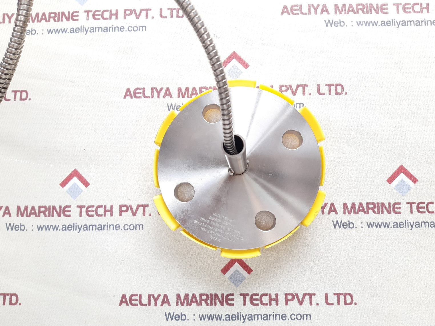 Wika pgt23.100 flange diaphragm with gauge 0 to 16 bar
