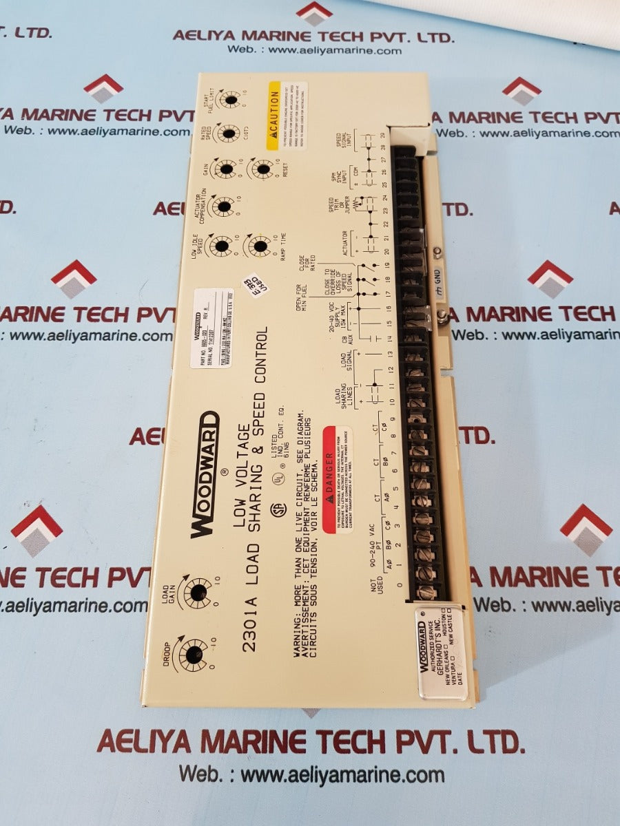 Woodward 9905-020 2301a low voltage load sharing & speed control rev.R