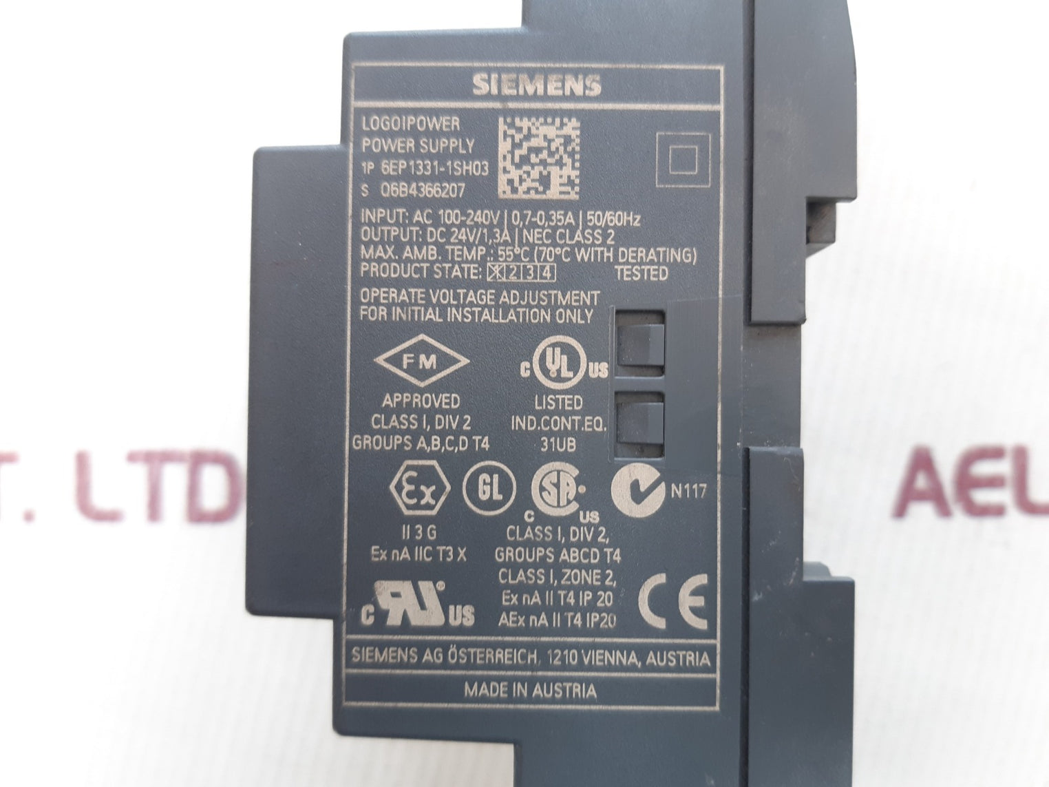 Siemens 6ep 1331-1sh03 logo!power power supply