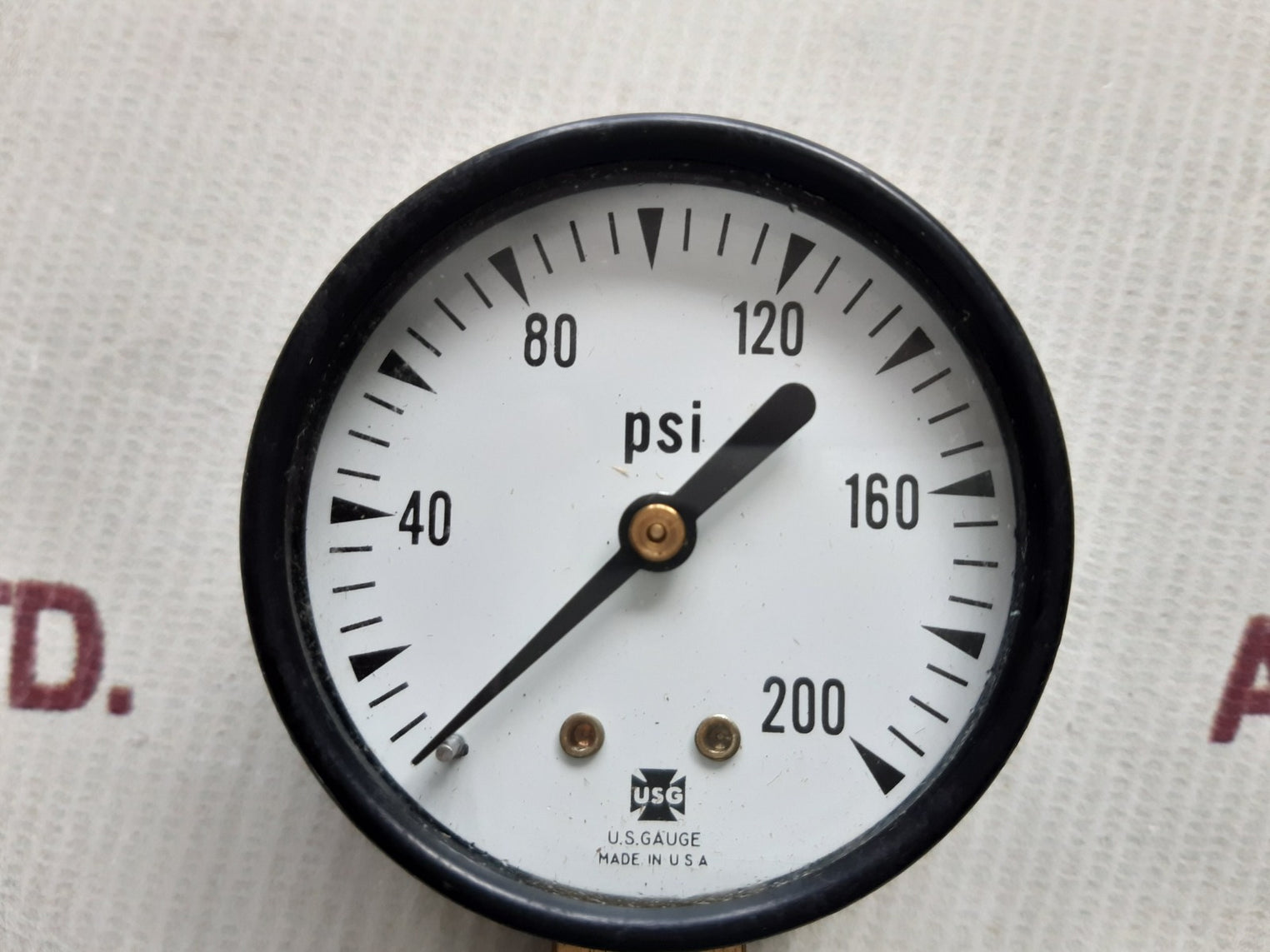 Usg u.s.gauge 0-200 psi