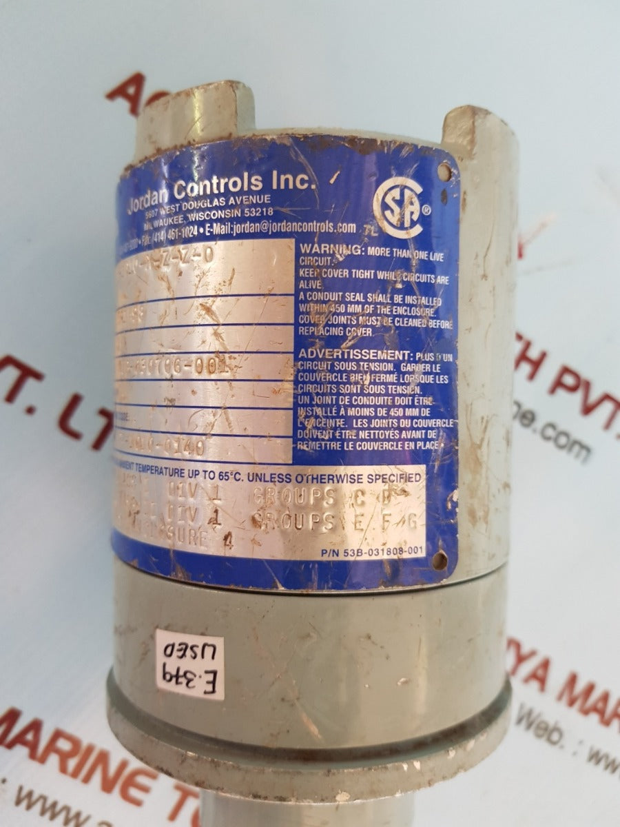 Jordan controls pf-1010-x-z-z-0 rotary position sensor