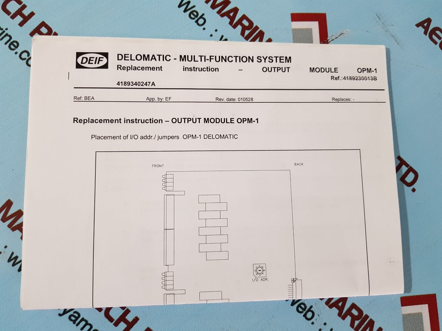 Deif opm-1 output module 1044220080e