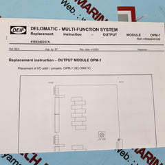 Deif opm-1 output module 1044220080e