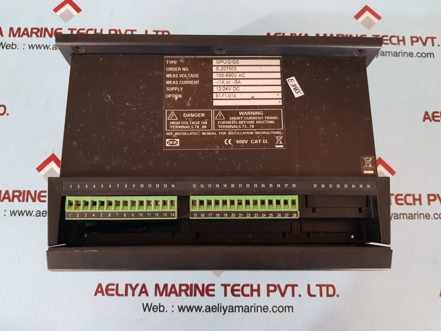 Deif gpu/2/gs generator protection unit
