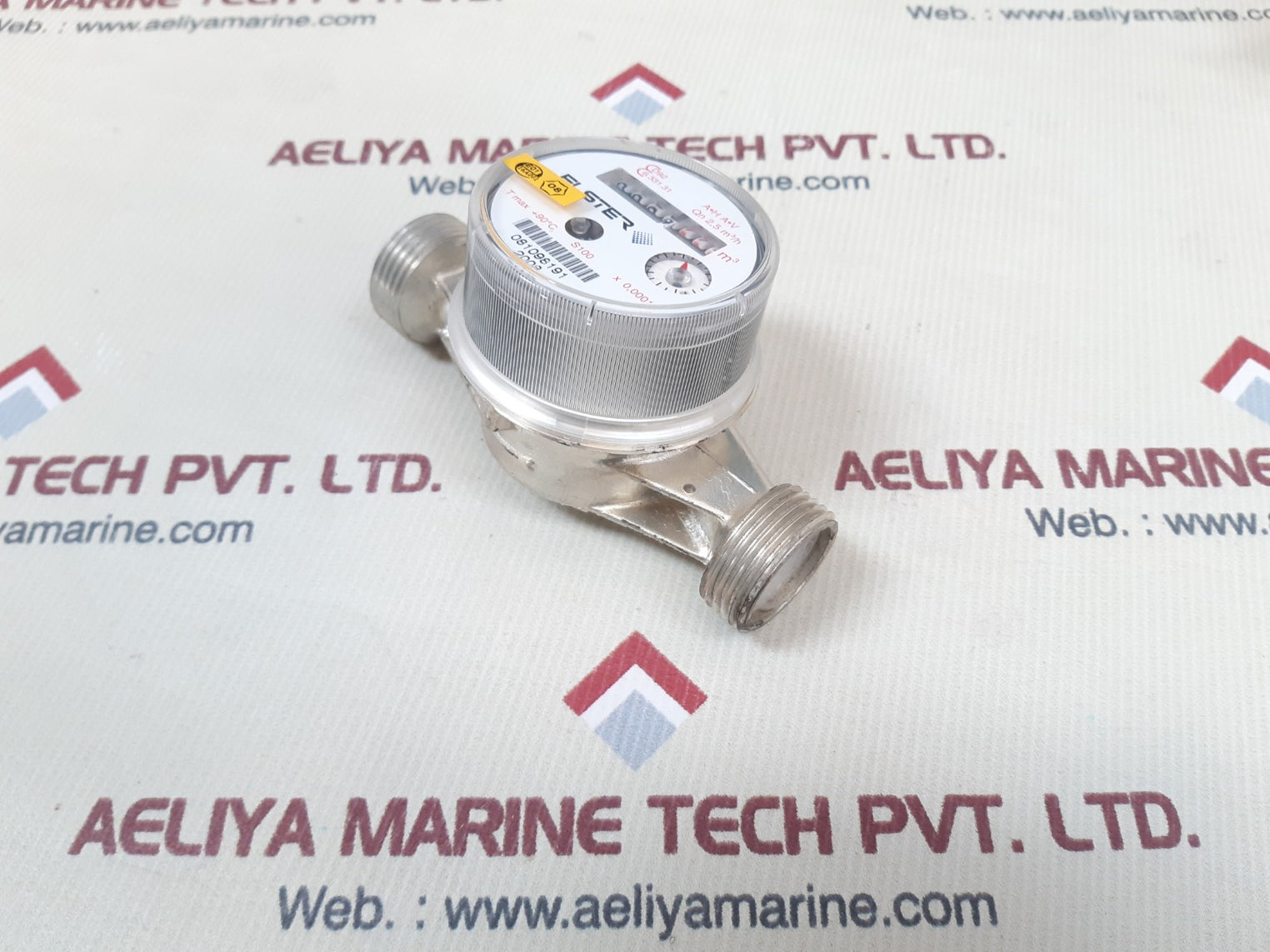 Elster a.h a.v qn 2,5 m3/h water meter t max +90 c s100 ×0,0001