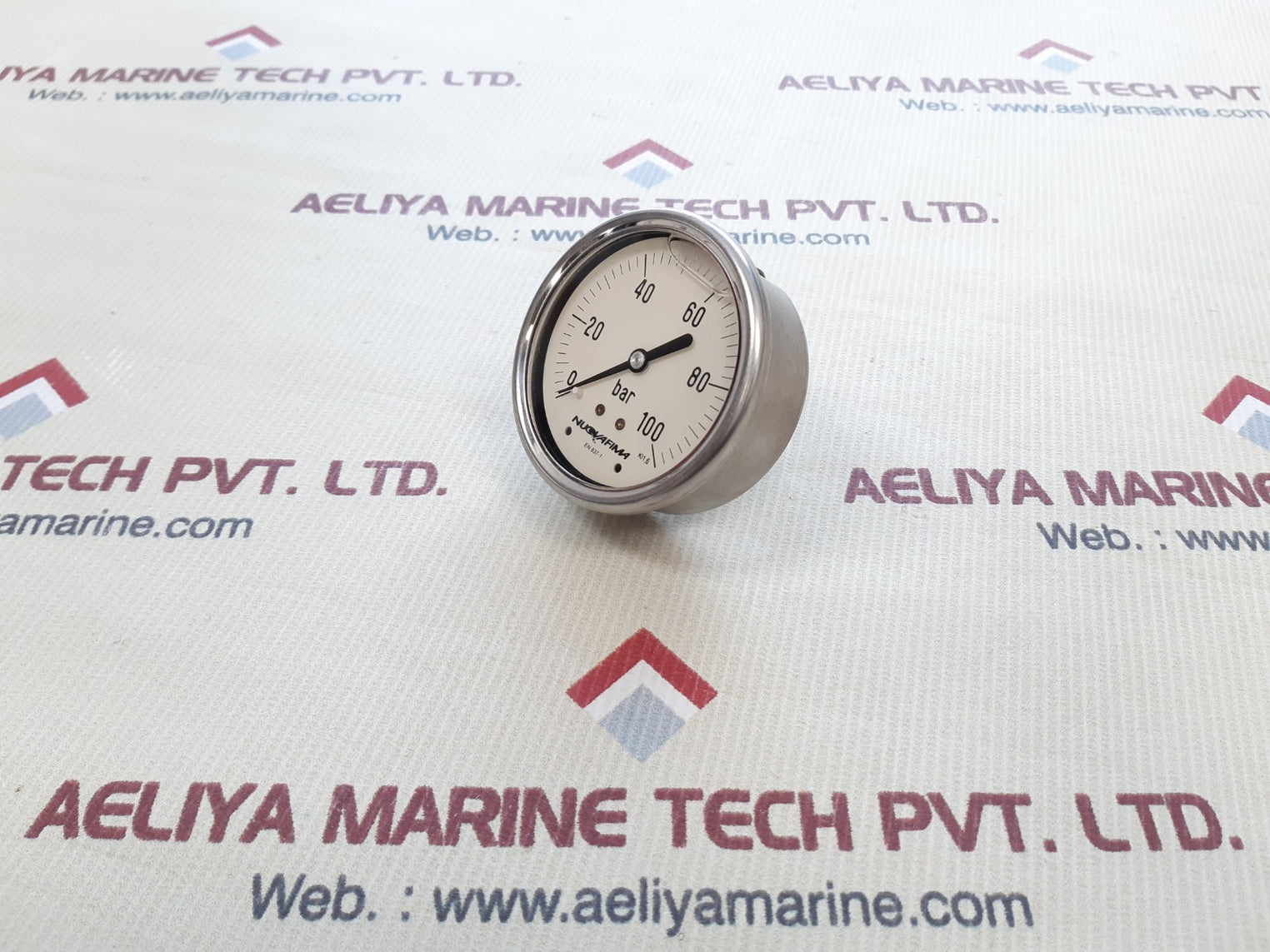 Nuova fima en 837-1 pressure gauge 0-100bar