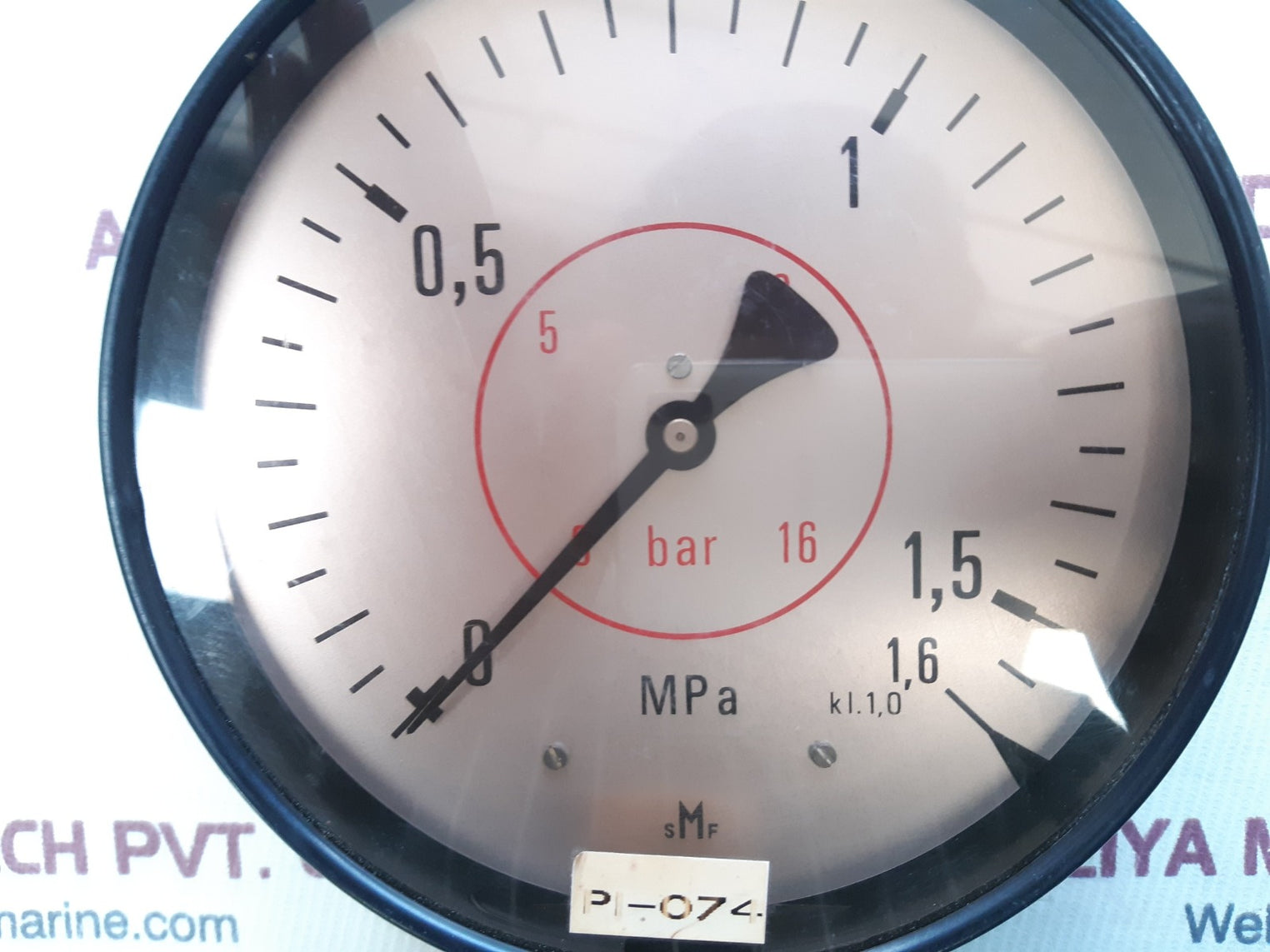 Smf pi.074 gauge 0-1,6mpa 0-16bar