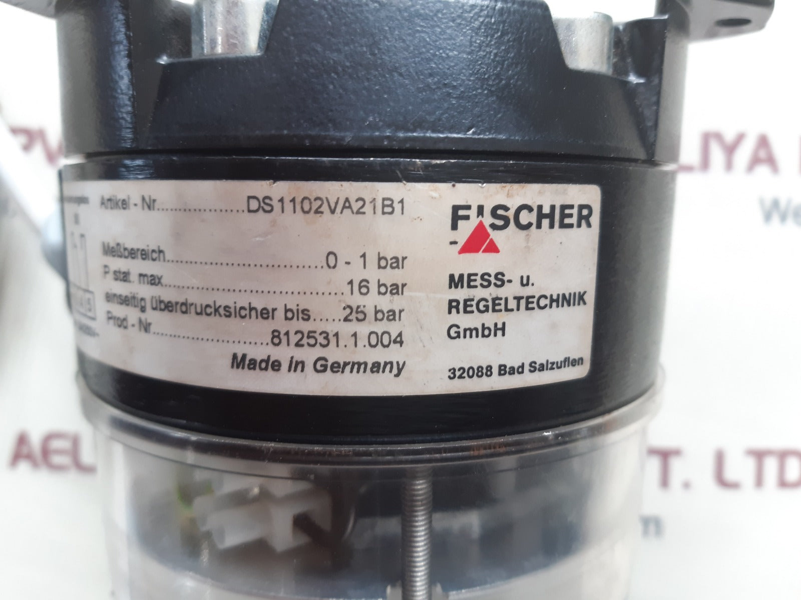 Fischer ds1102va21b1 pressure regulator
