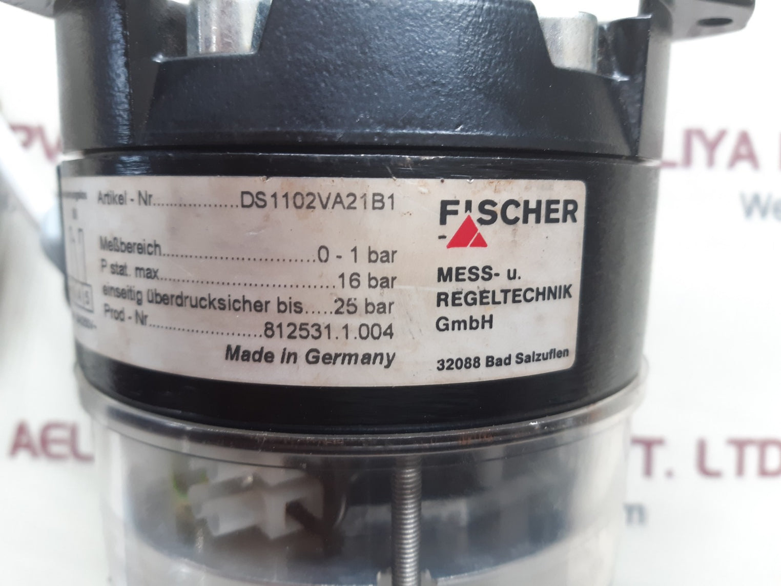 Fischer ds1102va21b1 pressure regulator