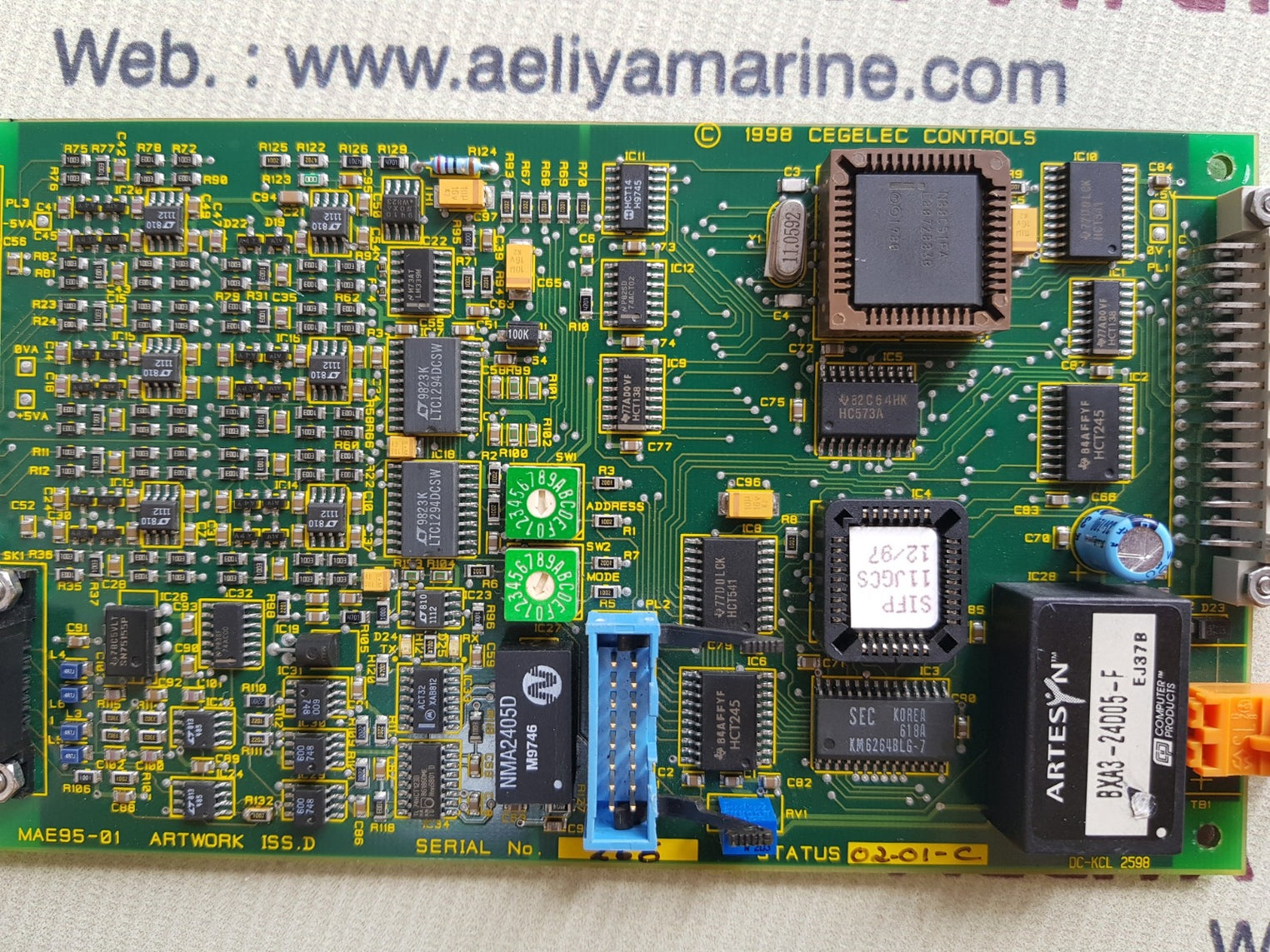 Cegelec mae95-01 pcb card kcl-3-94v-0