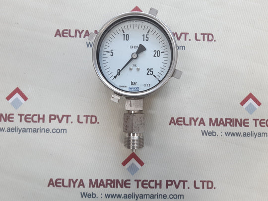 Wika en 837-1 cl 1.0 pressure gauge 0-25 bar