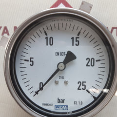 Wika en 837-1 cl 1.0 pressure gauge 0-25 bar