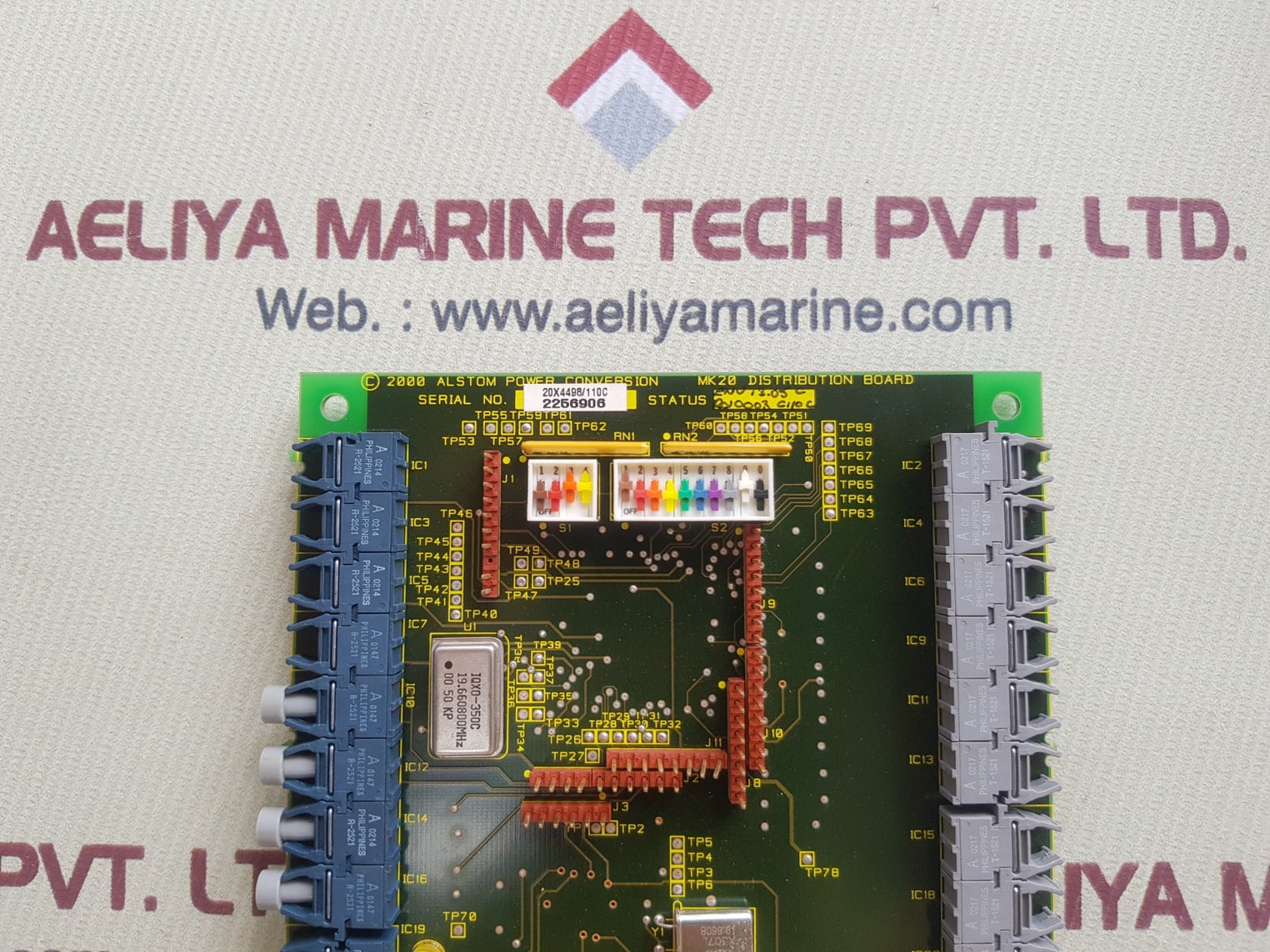 Alstom 20x4498/110c mk20 distribution board