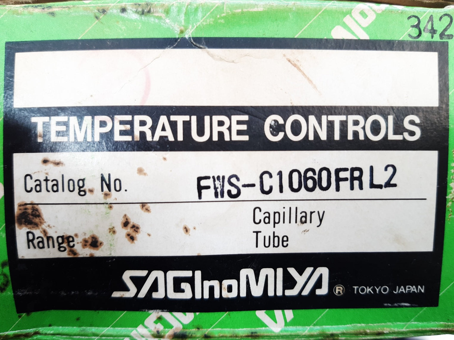 Saginomiya fws-c1060frl2 temperature controls
