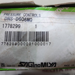 Saginomiya dns-d606mq pressure switch 0.118mpa, 1.86mpa
