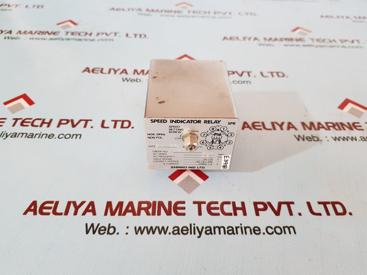 Shinko Speed Indicator Relay (Spr) 509Rpm,12-240V,85Hz
